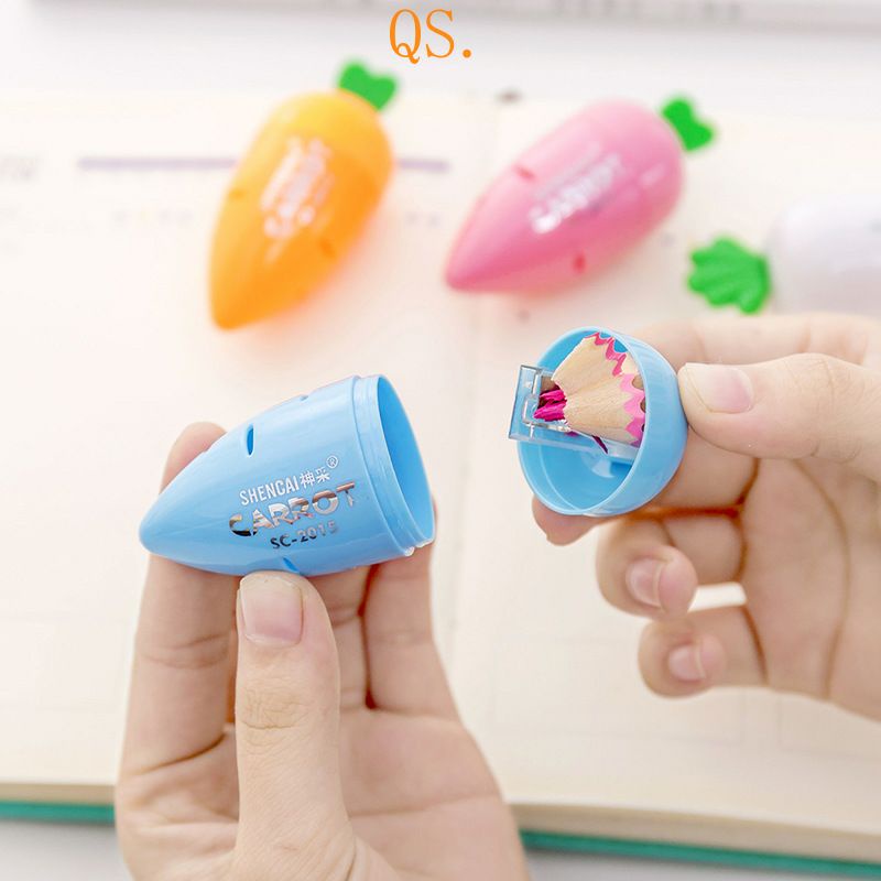 Gọt bút chì hình quả cà rốt xinh sẵn dành cho bé.