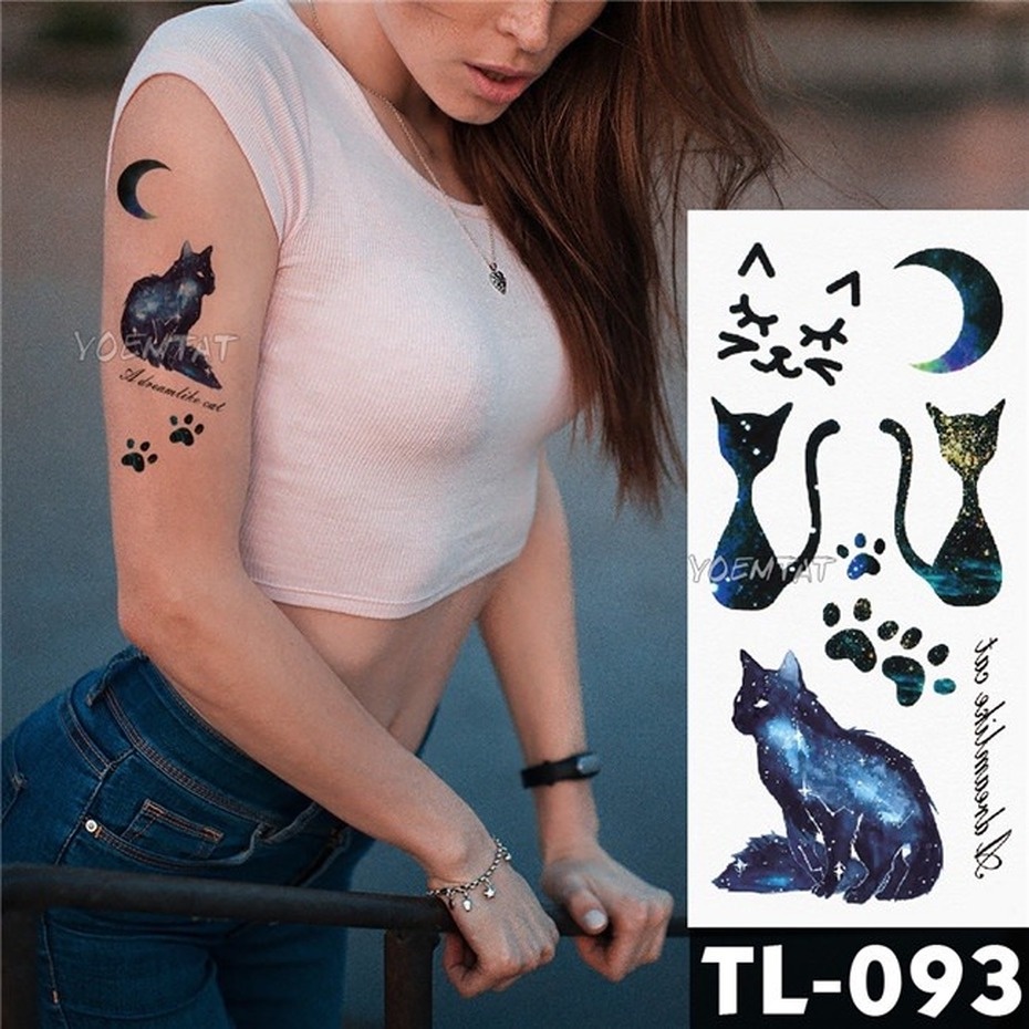 Hình Xăm Tạm Thời Henna Họa Tiết Hoa Hồng Chống Thấm Nước