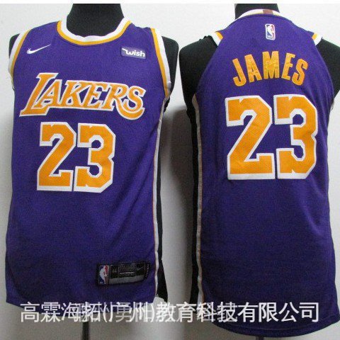 Nba Jersey Los Angeles Lakers No. Áo vest Thể Thao 23 James dM4j Sbiio B4ui Màu Tím Cổ Điển
