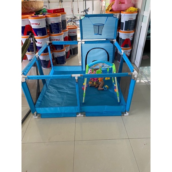 Quây bóng cho bé kích thước 1m2x1m2 tặng kèm bóng