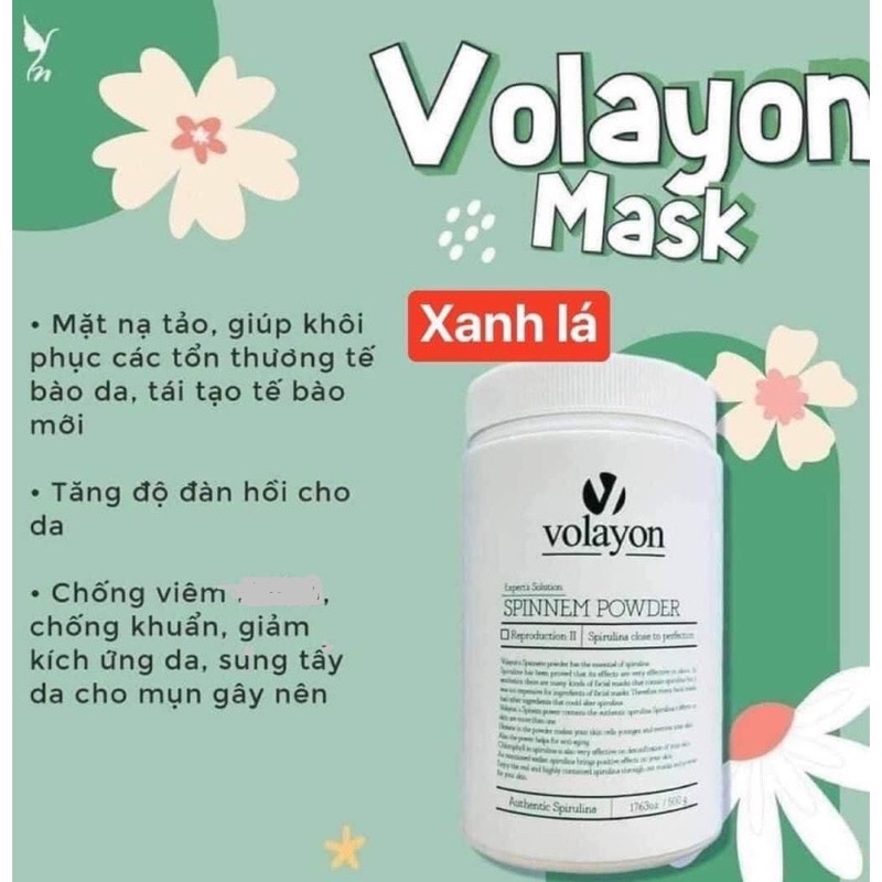 [VOLAYON] Mặt nạ Tảo xoắn Volayon Spinnem - Hyalote - Stoquiren - Lateenix, Mặt nạ tảo Xoắn Volayon 4 màu