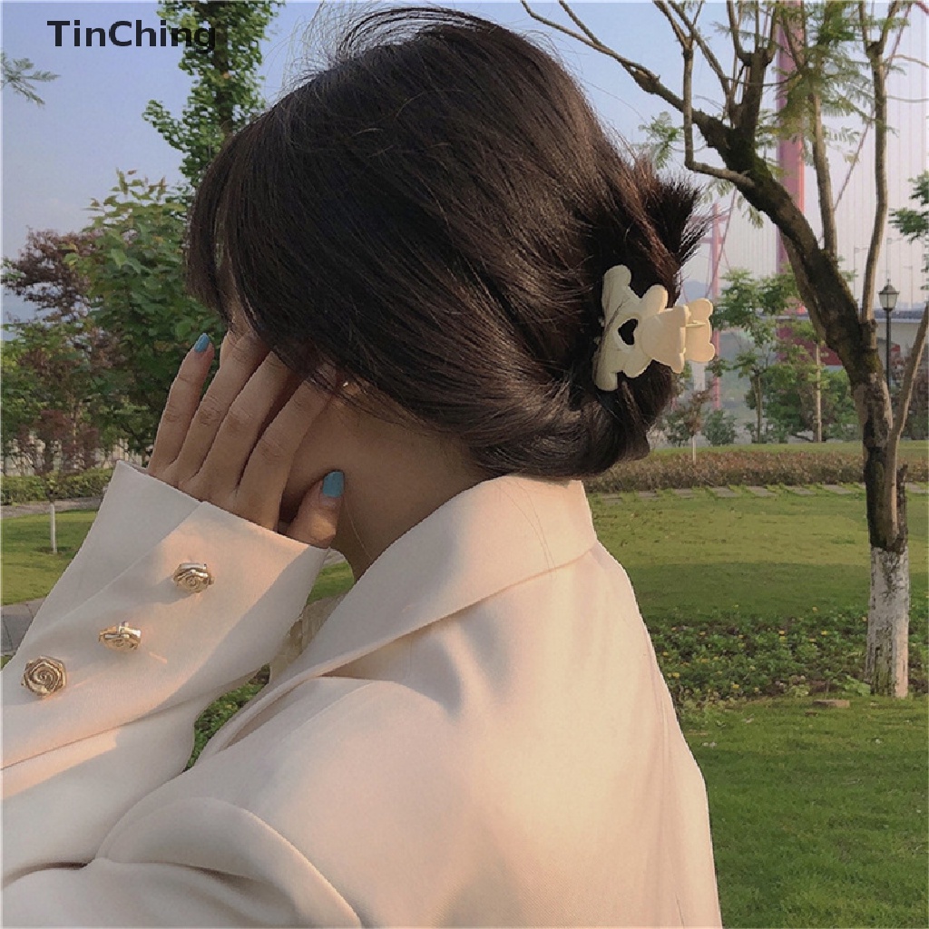 Kẹp Tóc Càng Cua / Rửa Mặt Hình Chú Gấu Kawaii Dễ Thương Cho Nữ