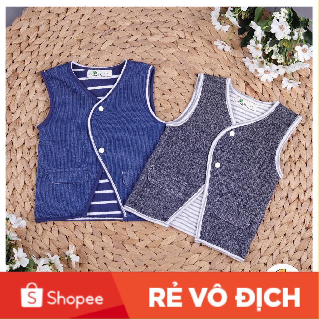 Áo gile lót cotton bé trai size 1-5T ( 10-18kg). Nhẹ, đẹp, phù hợp thời tiết se lạnh