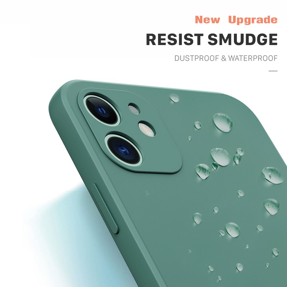 Compatible With iPhone SE 2020 6 6S 7 8 Plus 5 5S + 2022 Liquid Silicone For Original Phone Case Soft Casing Simple protective Full Cover Shockproof Back Cases Compatible
