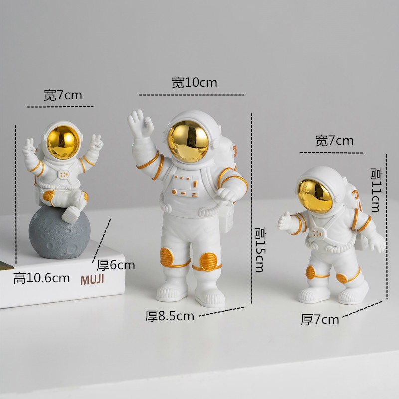 Đèn Ngủ Mặt Trăng 3D Tặng Kèm 3 Phi Hành Gia Siêu Đẹp - Đèn Decor trang trí bàn làm việc phòng ngủ