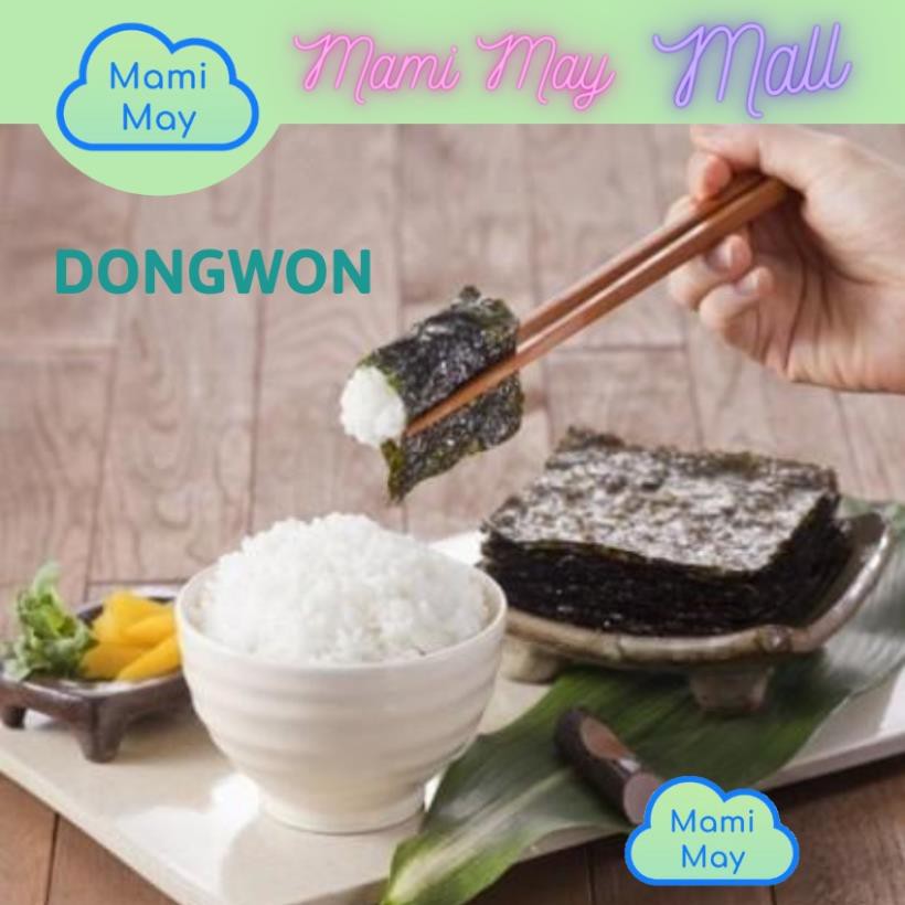 [Nhập khẩu] Rong biển lá kim ăn liền vị dầu ô liu số 01 Hàn Quốc - Dongwon ( Roasted laver with olive oil )