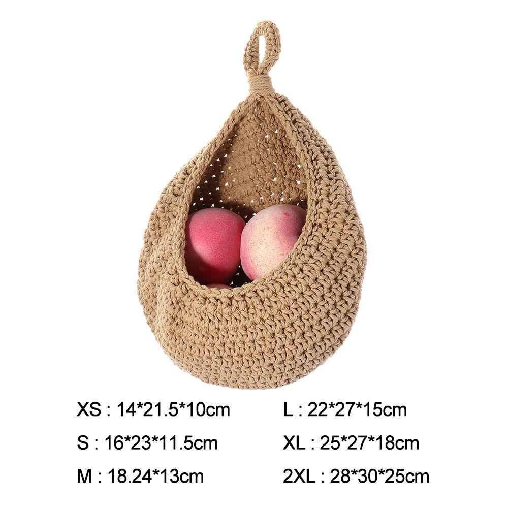 ROSE Rổ Đựng Trái Cây Bằng Vải Dệt Tay Thoáng Khí Phong Cách Boho