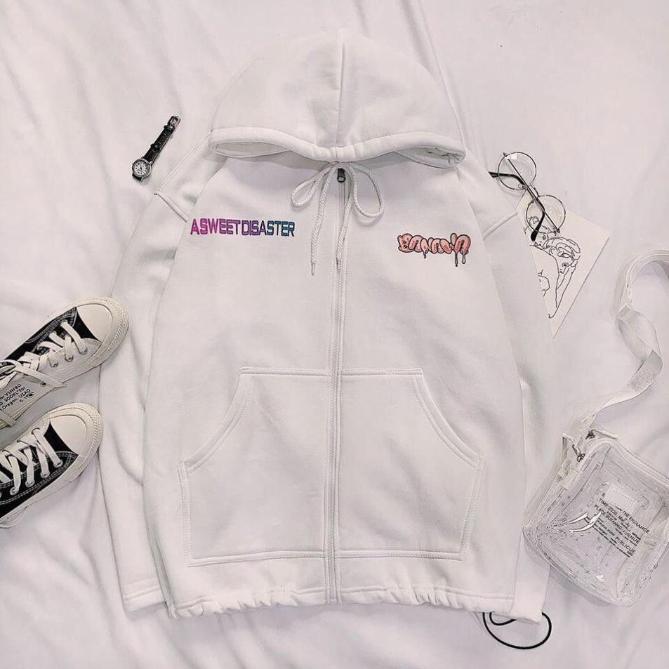 Áo hoodie in chữ Sweet Disaster unisex, chất nỉ dày dặn trẻ trung dành cho nam nữ SUMMER SWEATER | BigBuy360 - bigbuy360.vn