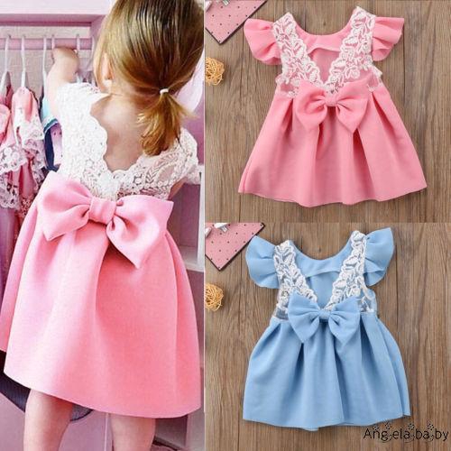 Đầm xòe phối nơ kiểu dáng xinh xắn