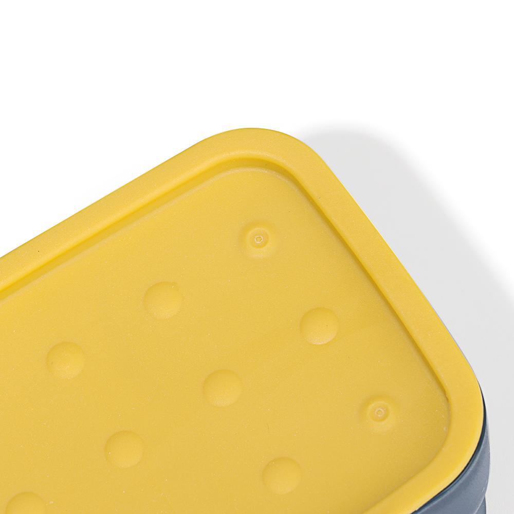 KUNHEV Hộp Đựng Xà Phòng Chống Thấm Nước Kèm Cọ Vệ Sinh Tiện Dụng