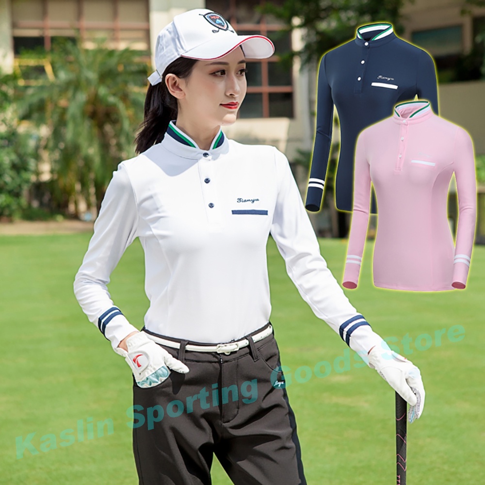 Áo Thun Cổ Đứng Tay Dài Thể Thao Đánh golf Dành Cho Nữ