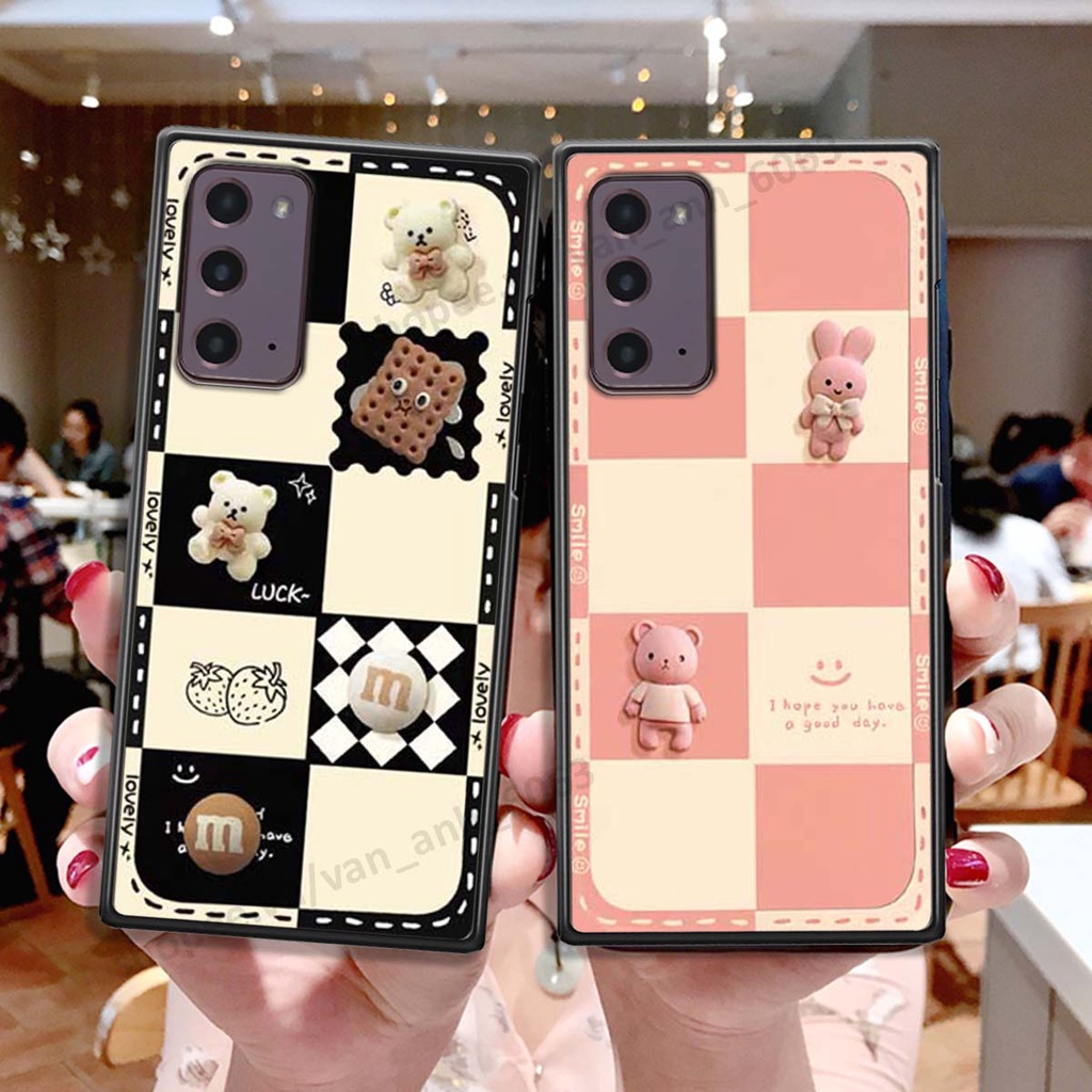 Ốp lưng Samsung Note 20 hình gấu, kẹo dễ thương cute