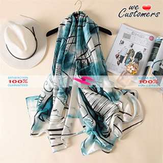 Khăn choàng cổ lụa thời trang cao cấp 1