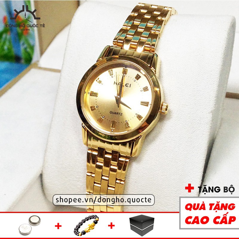Đồng hồ nữ Halei 8686G Gold chính hãng thanh lịch đồng hồ nữ tinh tế -Gozid.watches