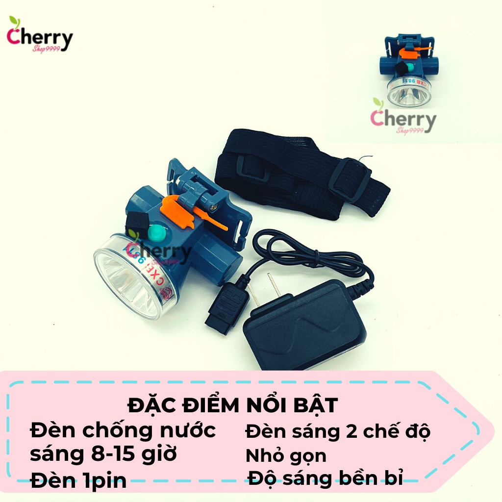 Đèn Pin Đội Đầu ánh sáng mạnh chống nước  Ánh sáng vàng hoặc Ánh sáng trắng NO 9811