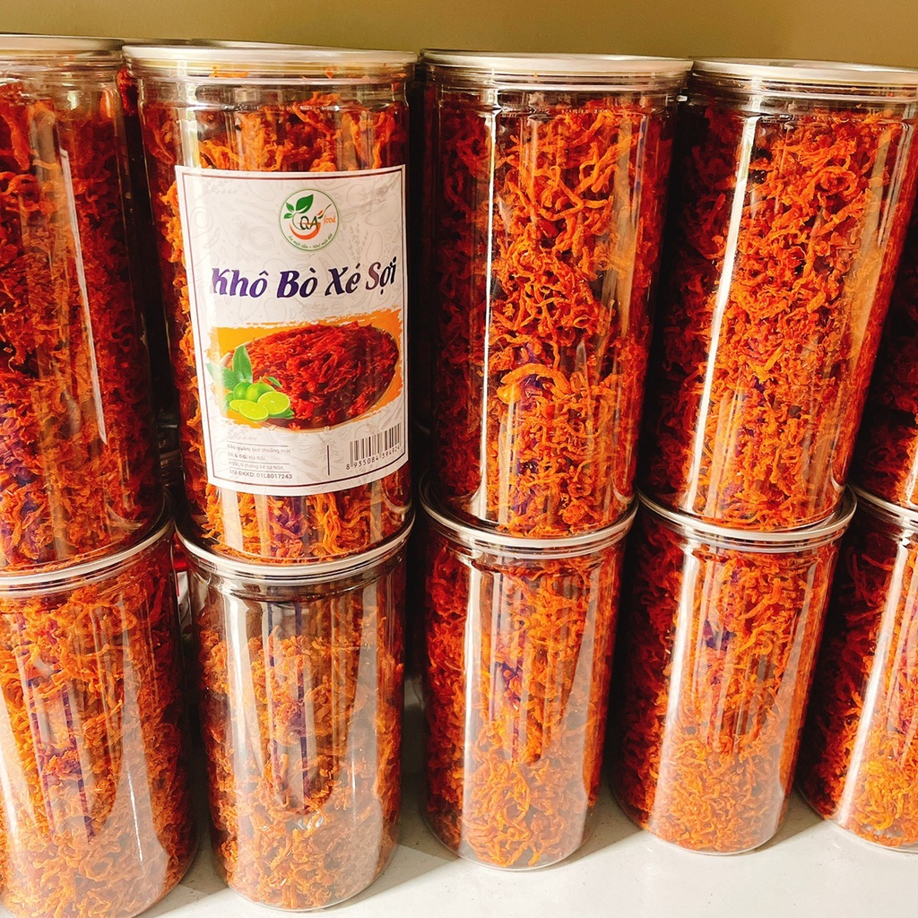 Khô Bò Xé Sợi Loại Ngon, Bò Khô hũ pet 300g - Thế Giới Đồ Ăn Vặt - Đồ Ăn Vặt