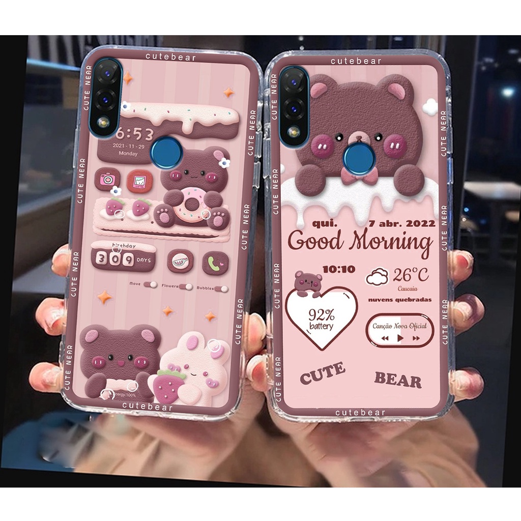 Ốp lưng Vsmart JOY 2 PLUS in hình Gấu Hồng, Gấu Be@r, Gấu Nâu , CỰC CHẤT
