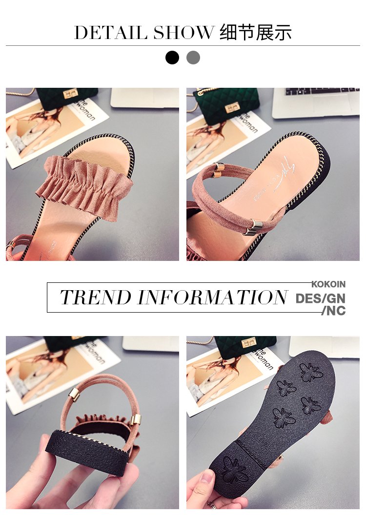 Summer Fashion Two Open Toe Sandals Flat Shoes for Women | BigBuy360 - bigbuy360.vn