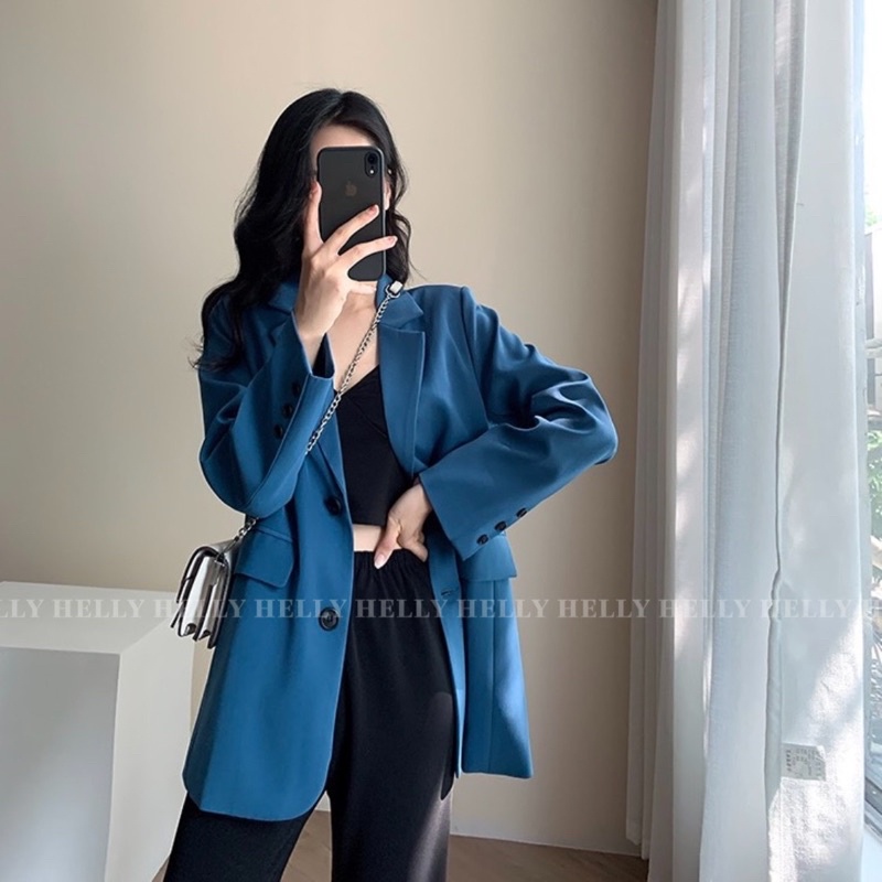 BLAZER DÁNG DÀI CÓ THỂ MẶC THÀNH ĐẦM (KÈM BELT)