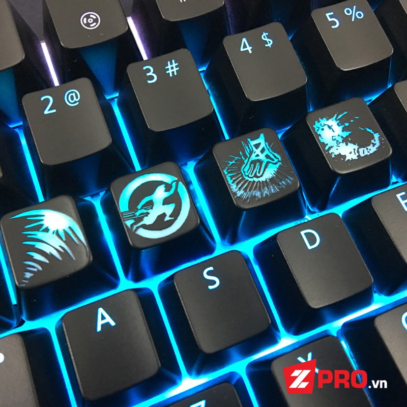 Bộ Keycap Liên Minh Huyền Thoại Lee Sin 4 Phím (Dùng gắn cho Bàn phím cơ)