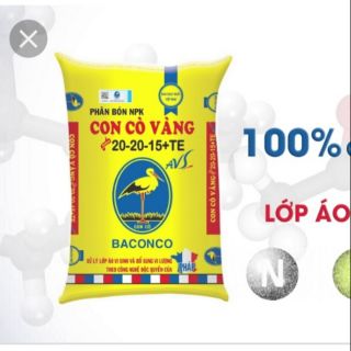 Phân bón gốc con cò vàng 20-20-15+Te