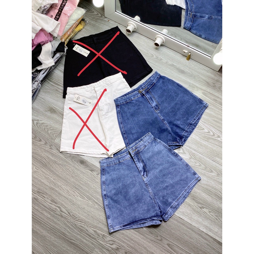 Quần short jean đùi dạng jean cotton mềm ul