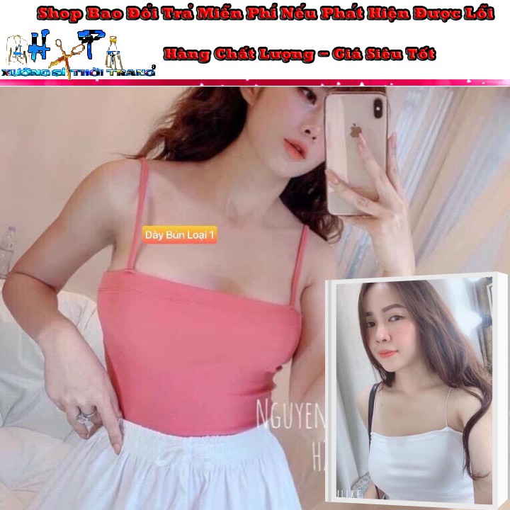 Áo Ống 2 Dây Sợi Bún Ôm Body Sexy Thời Trang 2020-Hàng có sẵn