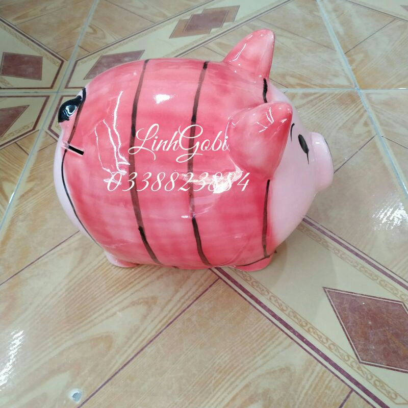 Lợn sứ tiết kiệm màu hồng siêu cute size to - Heo tiết kiệm | BigBuy360 - bigbuy360.vn