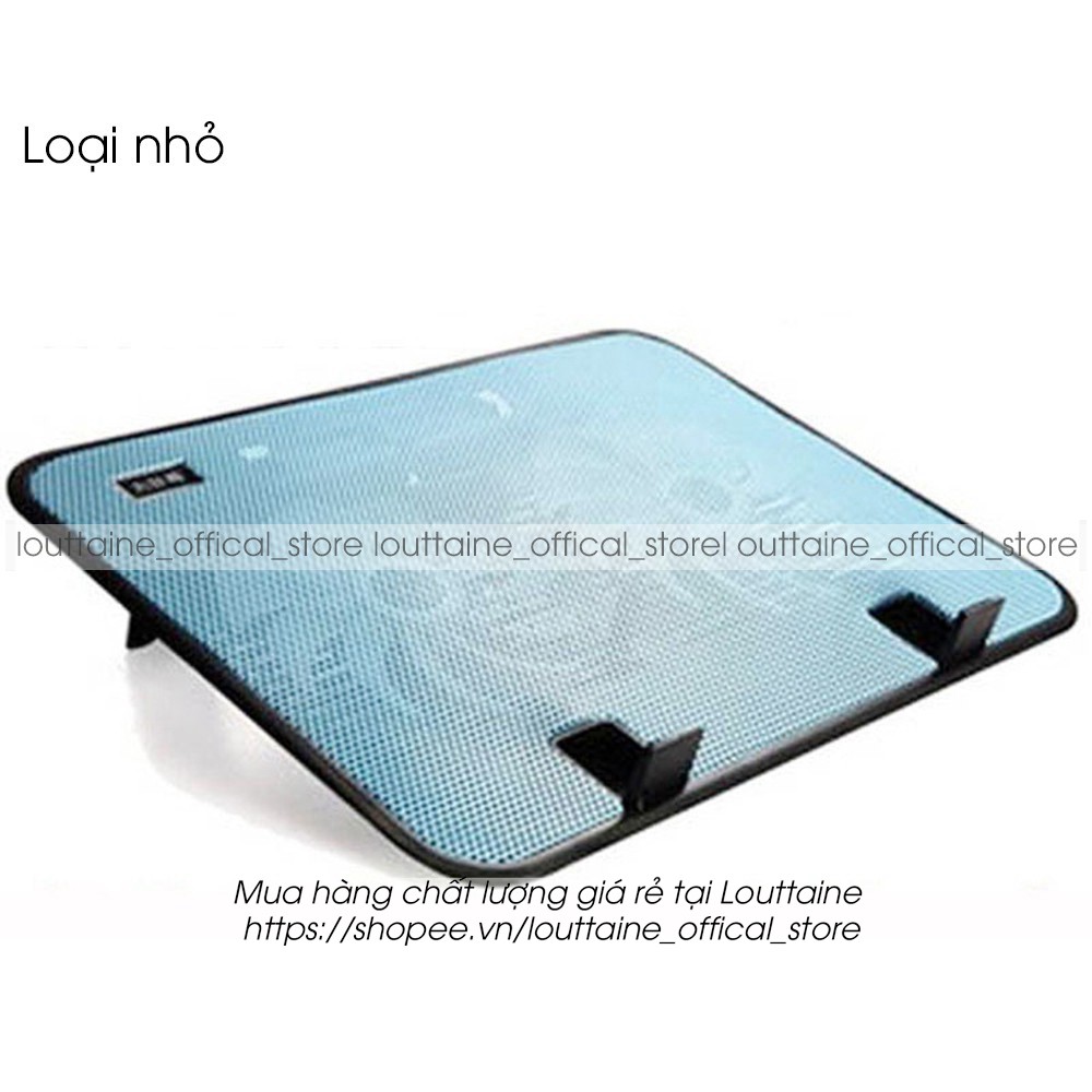 Đế tản nhiệt laptop Cooling Pad LOUTTAINE 2 quạt cắm USB vỏ hợp kim cực bền, giá đỡ làm mát máy tính macbook giá rẻ