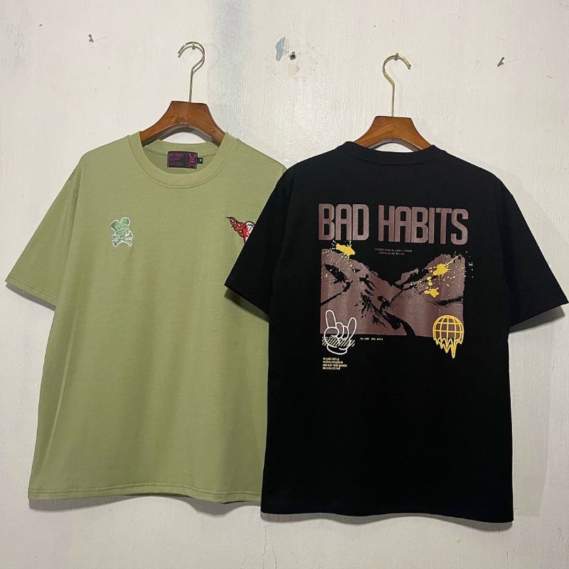 Áo Thun Nam Nữ - Áo thun tay lỡ nam nữ logo thêu form unisex (Ảnh thật)