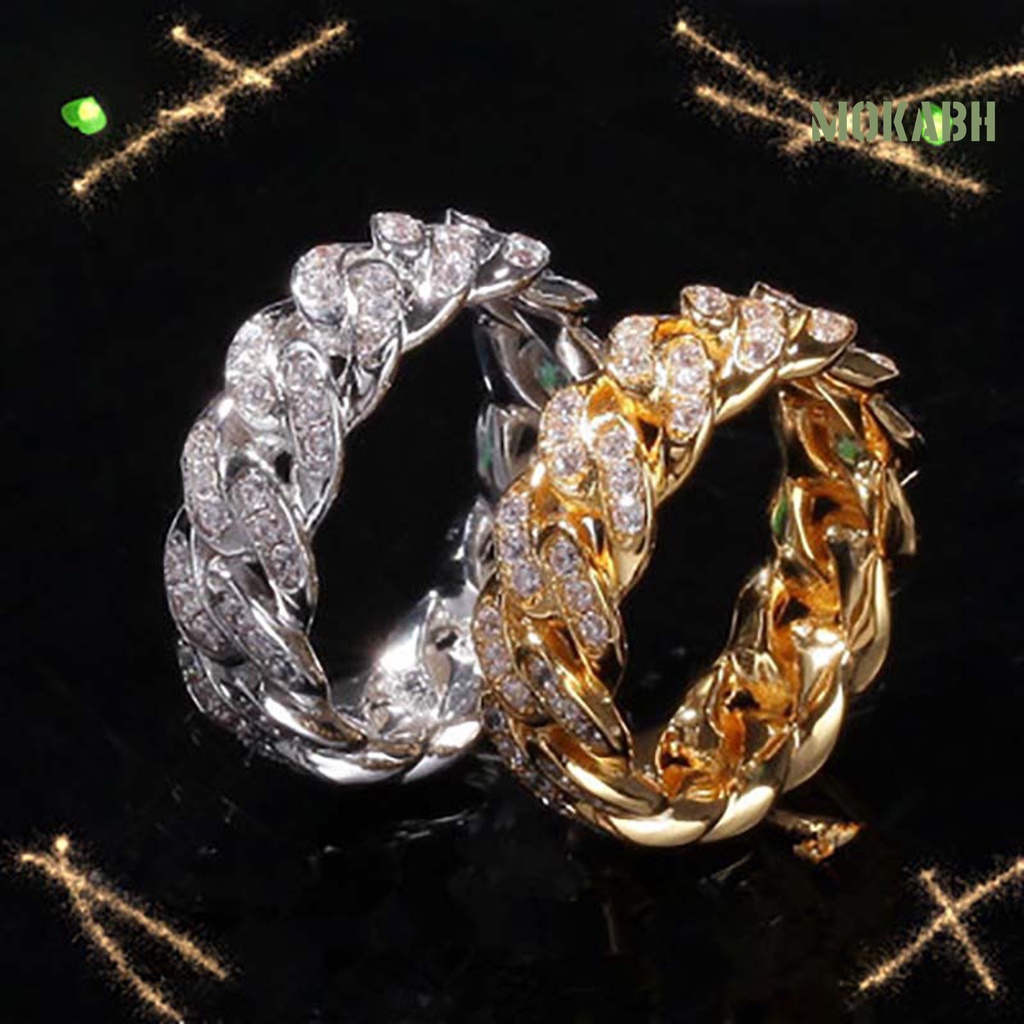 Nhẫn Xoắn Đính Đá Zirconia Thời Trang Sáng Tạo