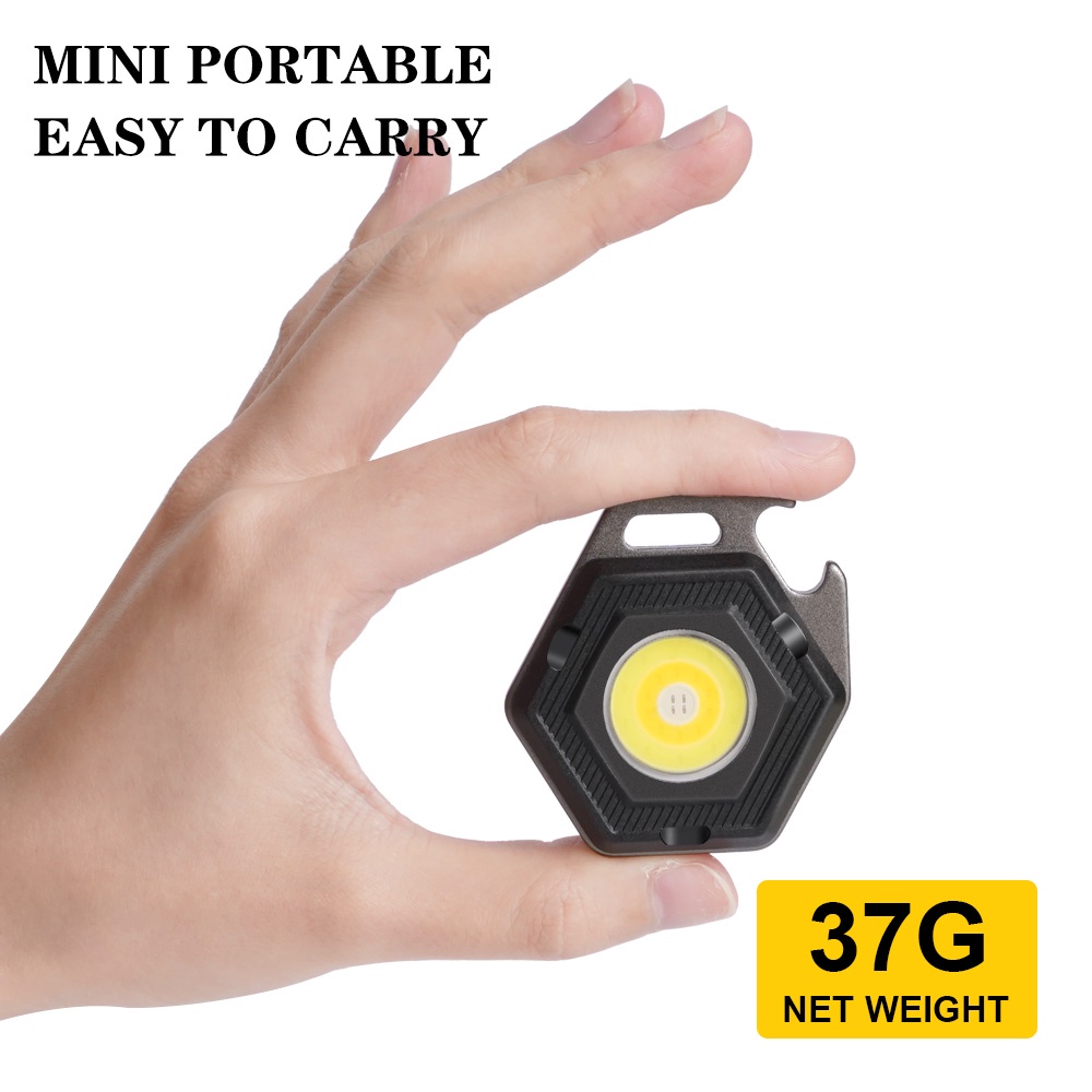 Đèn Pin cob mini Siêu Sáng Sạc usb Có Nam Châm Mạnh Chống Thấm Nước ip64