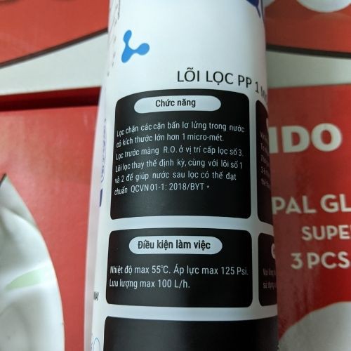 [TRỢ GIÁ] [QR CHECK] Lõi lọc 3 Lọc nước AQua số 3 Chính hãng Lõi lọc PP 1 Micron