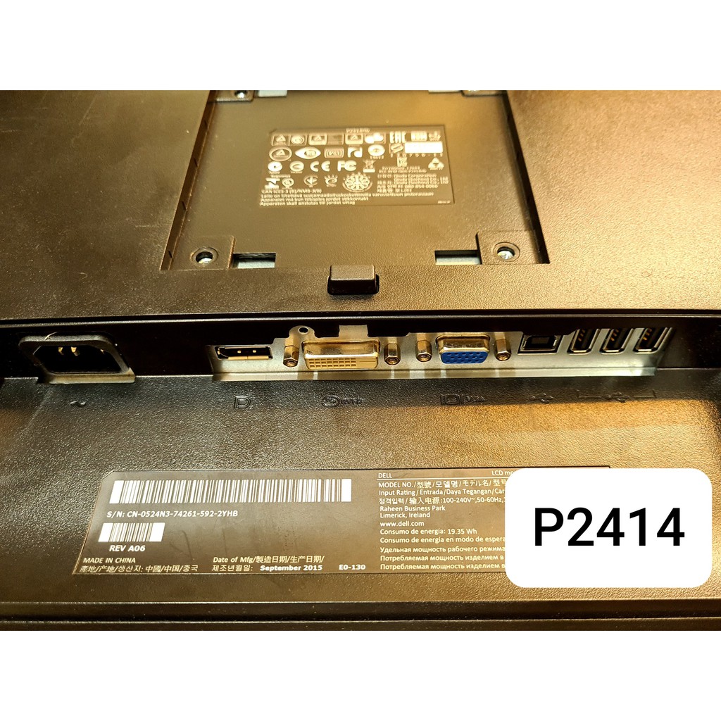 [Mã ELCLXU8 hoàn 8% xu đơn 500K] Màn hình Dell P2414H, 24″ inch, LED, Full HD, màn hình rộng Cũ | BigBuy360 - bigbuy360.vn