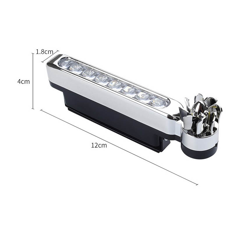 1 Đèn Led Gió Sử Dụng Năng Lượng Mặt Trời Với Quạt Xoay