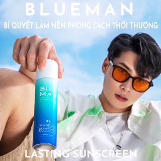 Xịt Chống Nắng Cho Nam BLUEMAN Nâng Tone Da SPF 50+ Không Cồn & Kiềm Dầu (99ml)