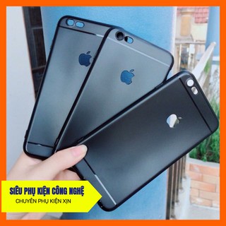 Ốp silicon đen hở táo dành cho iphone 5g/6g/6p/7g/7p/x