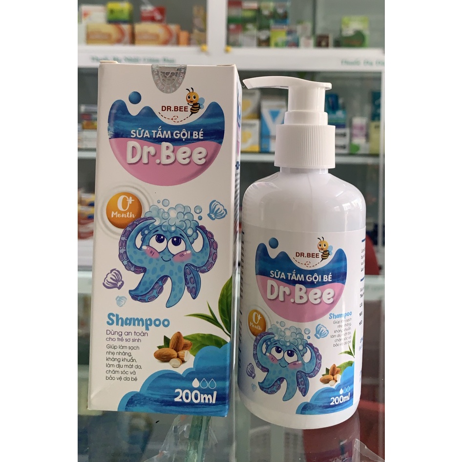SỮA TẮM GỘI BÉ DR.BEE (CHAI 200ML)