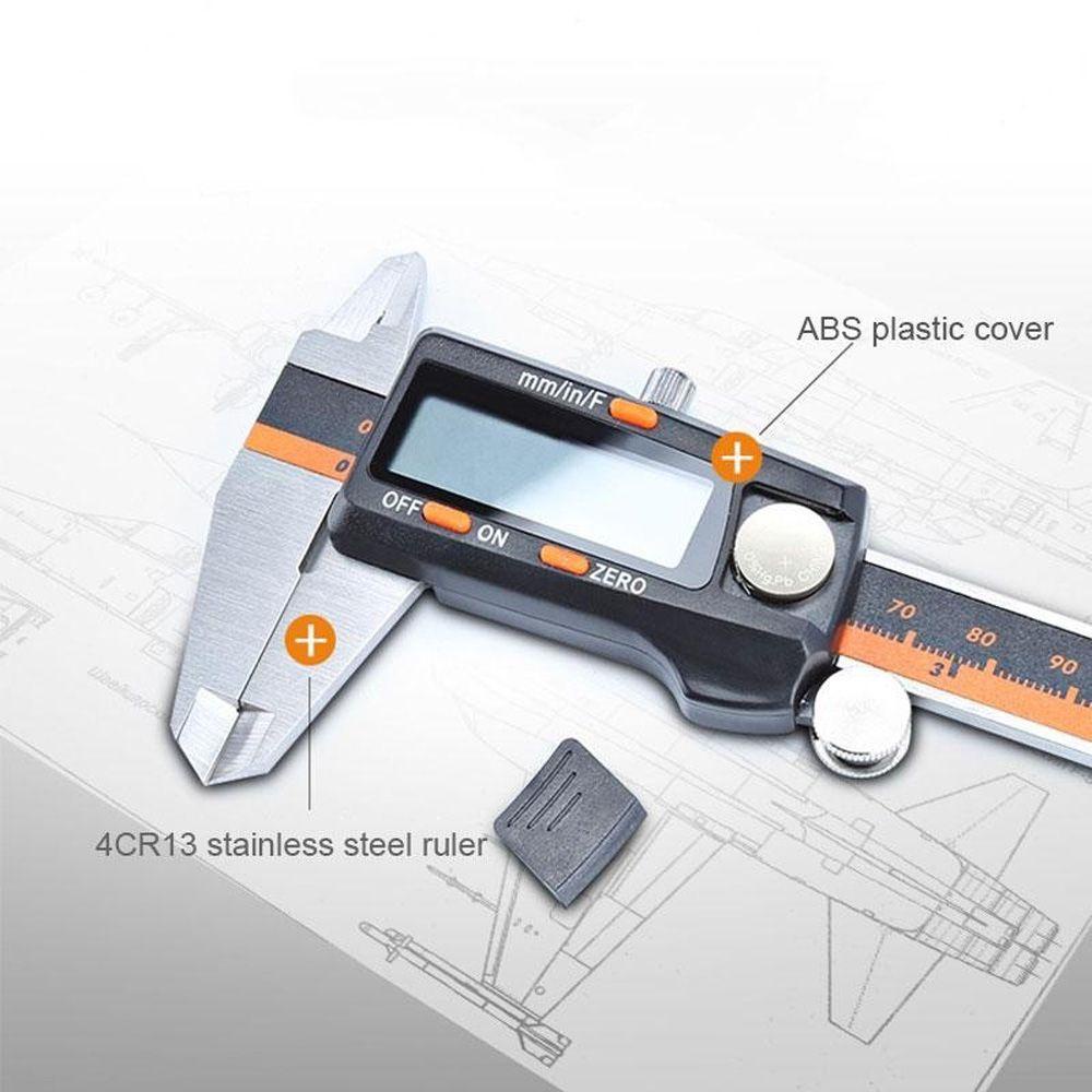 Thước Cặp Đo Vernier Vernier Bằng Kim Loại Chất Lượng Cao Có Màn Hình LCD