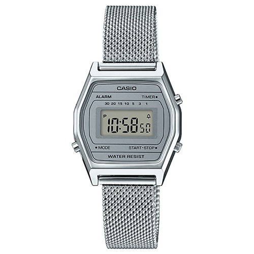 Đồng hồ Nữ Casio điện tử dây kim loại thời trang LA690 - Chính hãng Anh Khuê