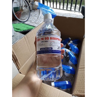Cồn sát khuẩn 70 độ/90 độ Bidopha 1000ml có vòi xịt