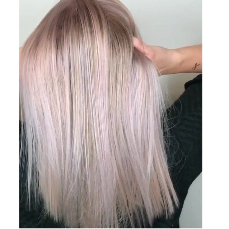 Thuốc nhuộm màu Amethyst Blonde kèm trợ dưỡng găng tay