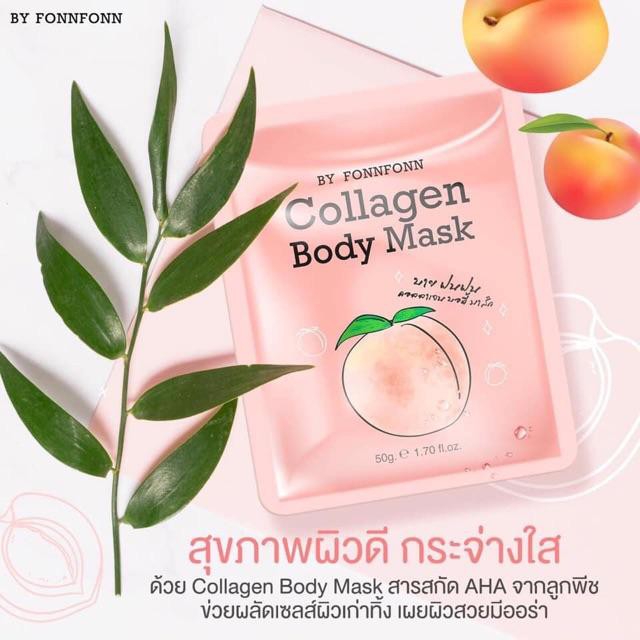Mặt Nạ Ủ Dưỡng Trắng Da Trái Đào Thái Lan Collagen White Peach Mark By Fonnfonn 50g