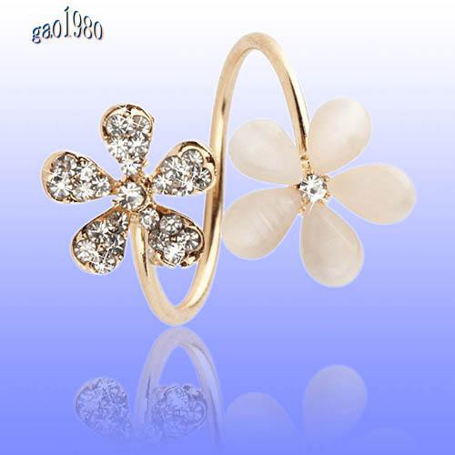 1 Nhẫn Hở Hình Hoa Cúc Đính Đá Pha Lê Thanh Lịch