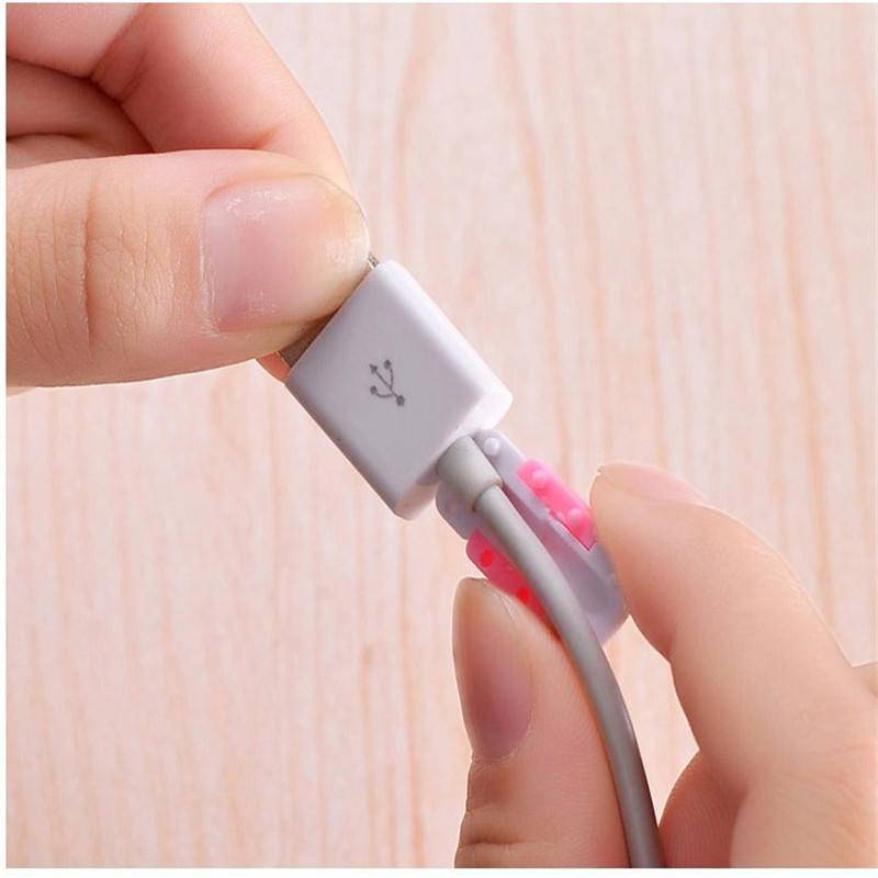 Phụ Kiện Bảo Vệ Đầu Dây Cáp Sạc Chống Gãy Cho iPhone Màu Sắc