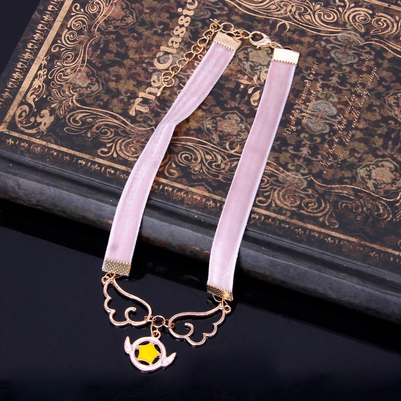 Vòng Cổ Choker Nhung 10m Hình Cánh Thiên Thần / Ngôi Sao / Trái Tim