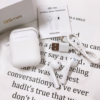 Tai nghe bluetooth không dây i9s-tws loại 2 tai nghe kèm hộp sạc âm thanh cực hay