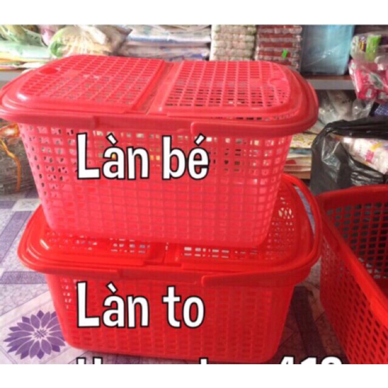 Làn nhựa có nắp đậy cho mẹ đi sinh (cỡ đại)