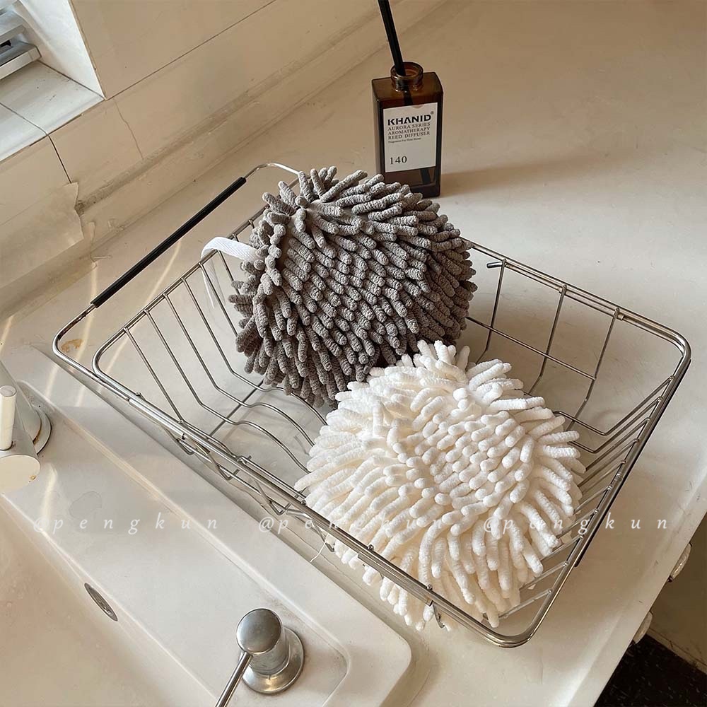 Chenille Khăn Lau Tay Lông Mềm Thấm Hút Nước Có Thể Treo Được ins