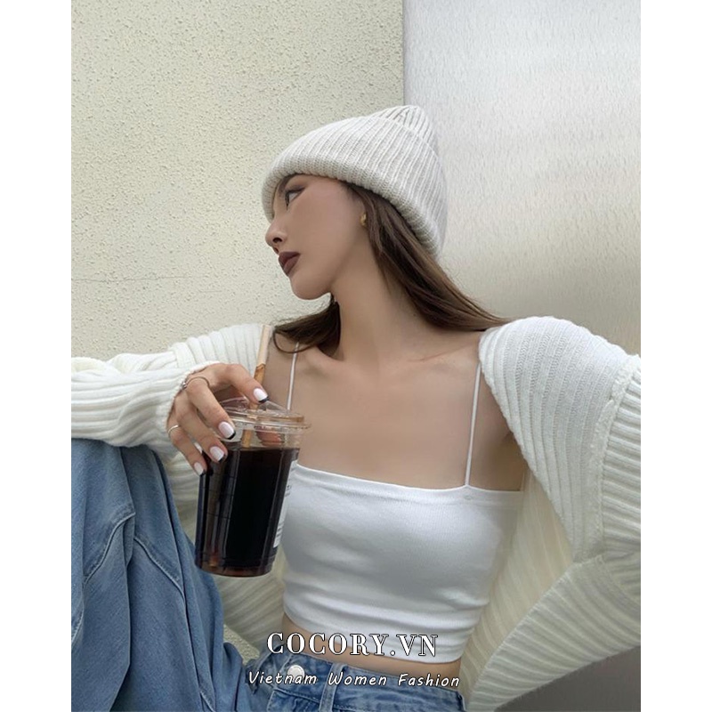 Cocory vn Áo Cardigan Dệt Kim Dáng Rộng Tay Dài Thời Trang Mùa Hè Cho Bé Gái